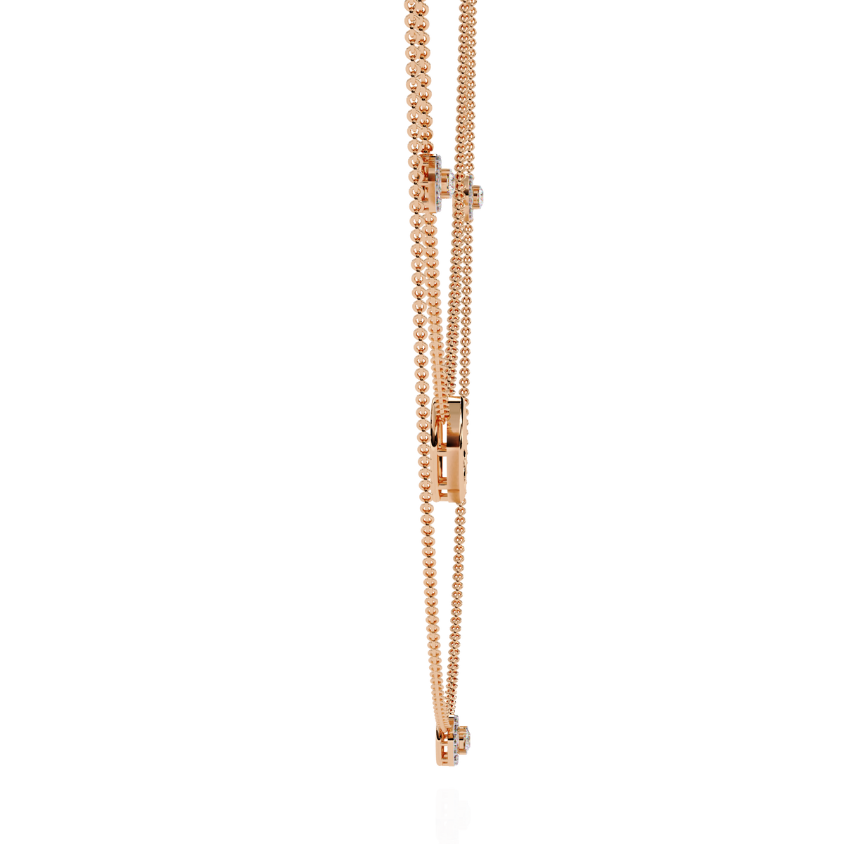 Aurelia Orbit Layered Diamond Necklace – product view 11