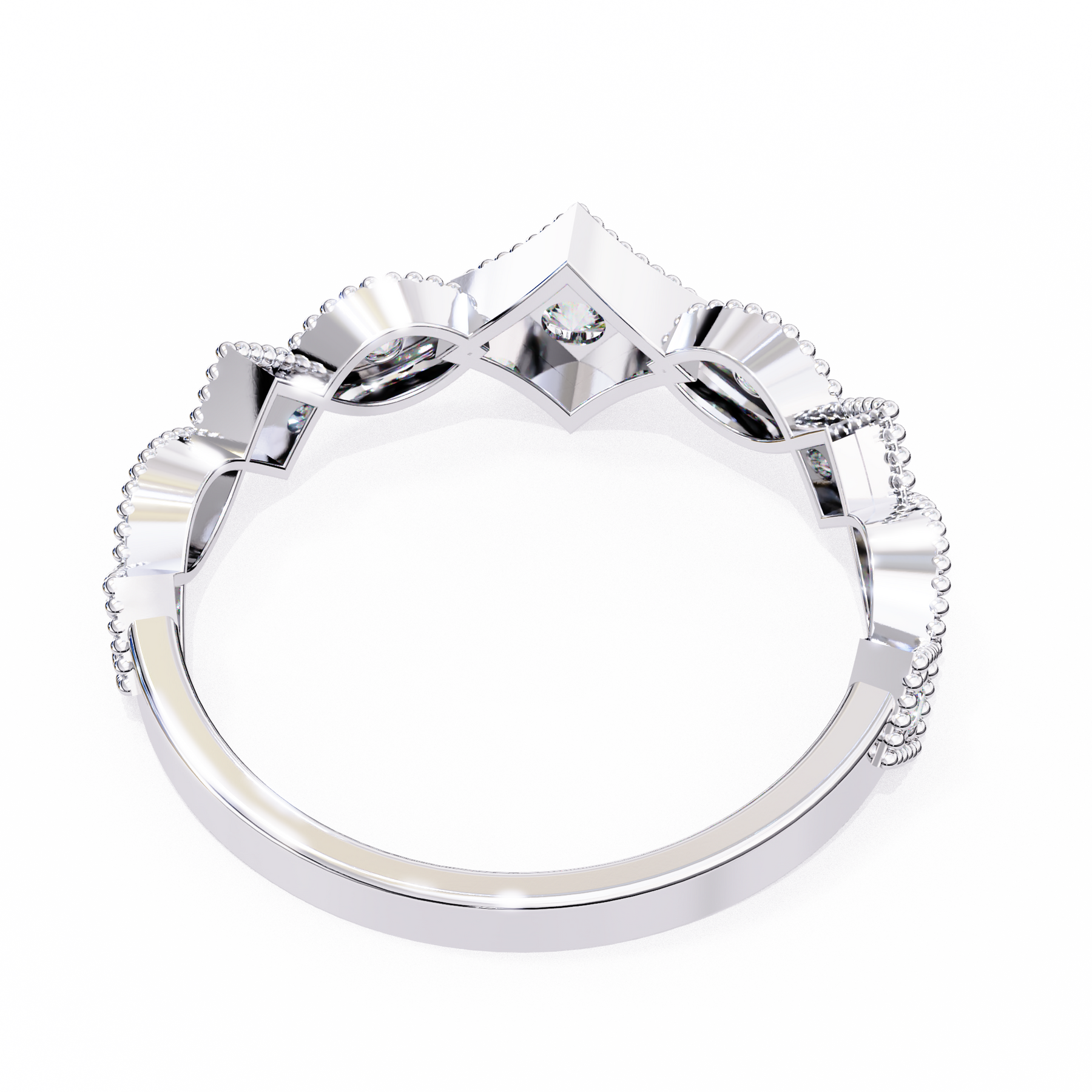 Solene Mosaic Diamond Band – product view 6