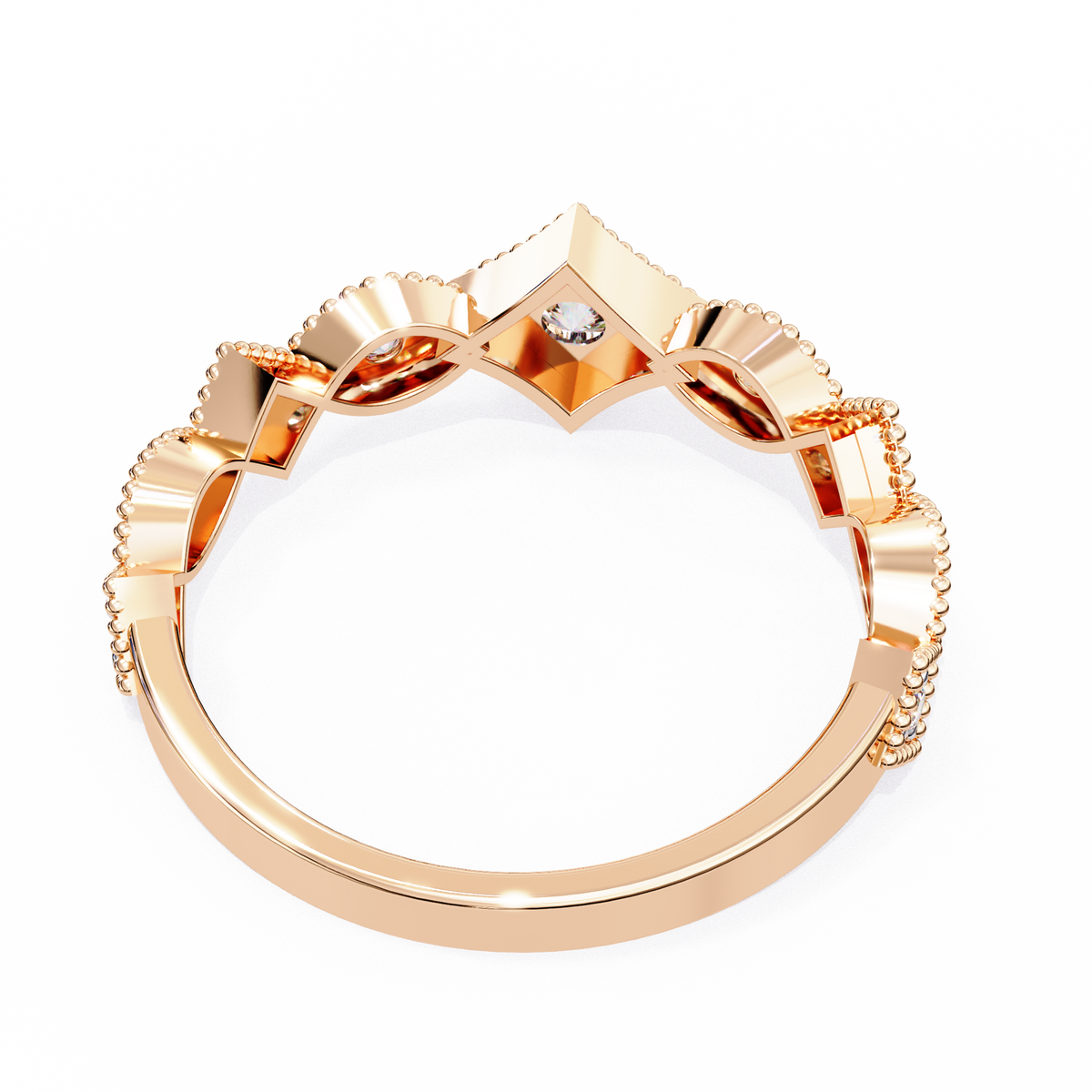 Solene Mosaic Diamond Band – product view 7