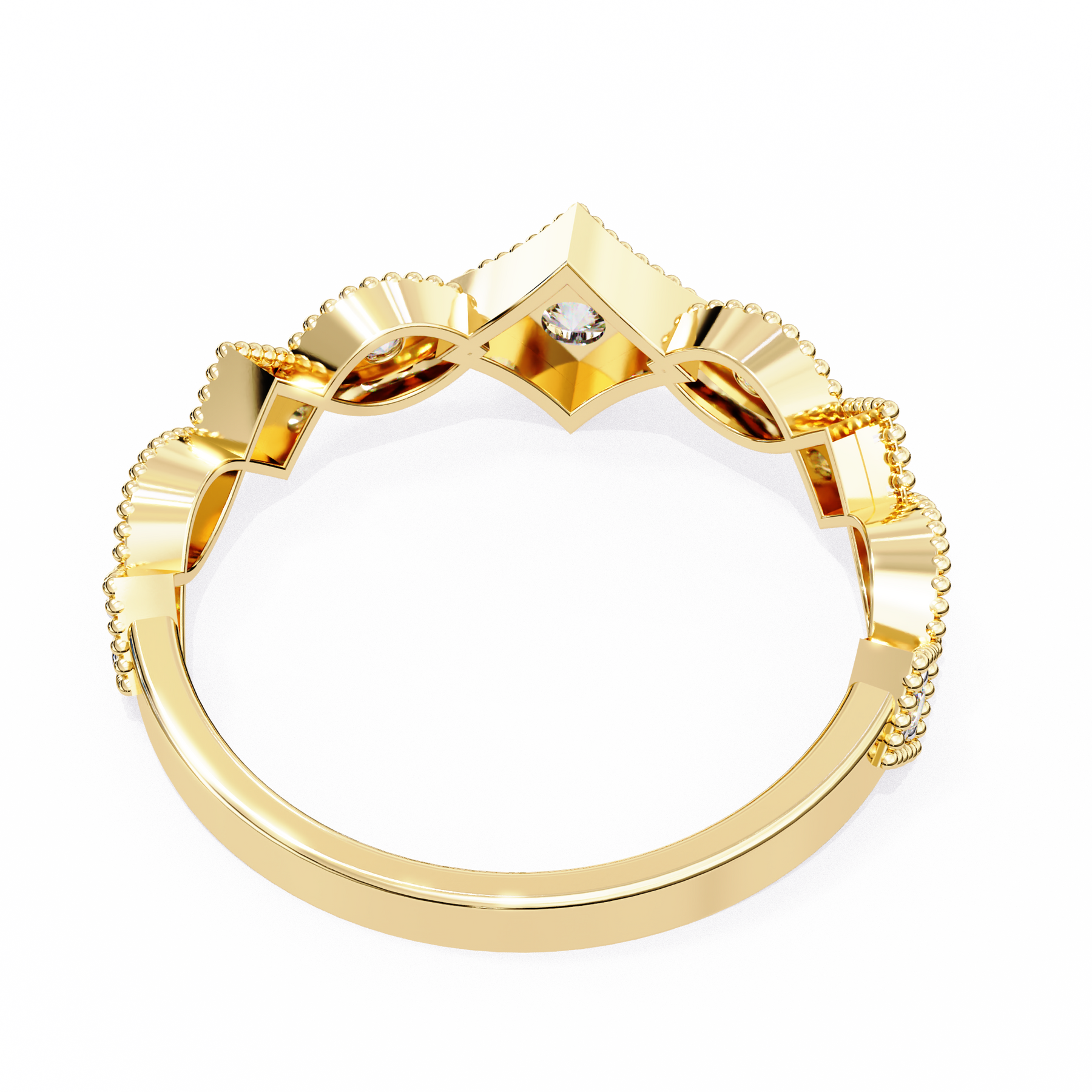 Solene Mosaic Diamond Band – product view 5