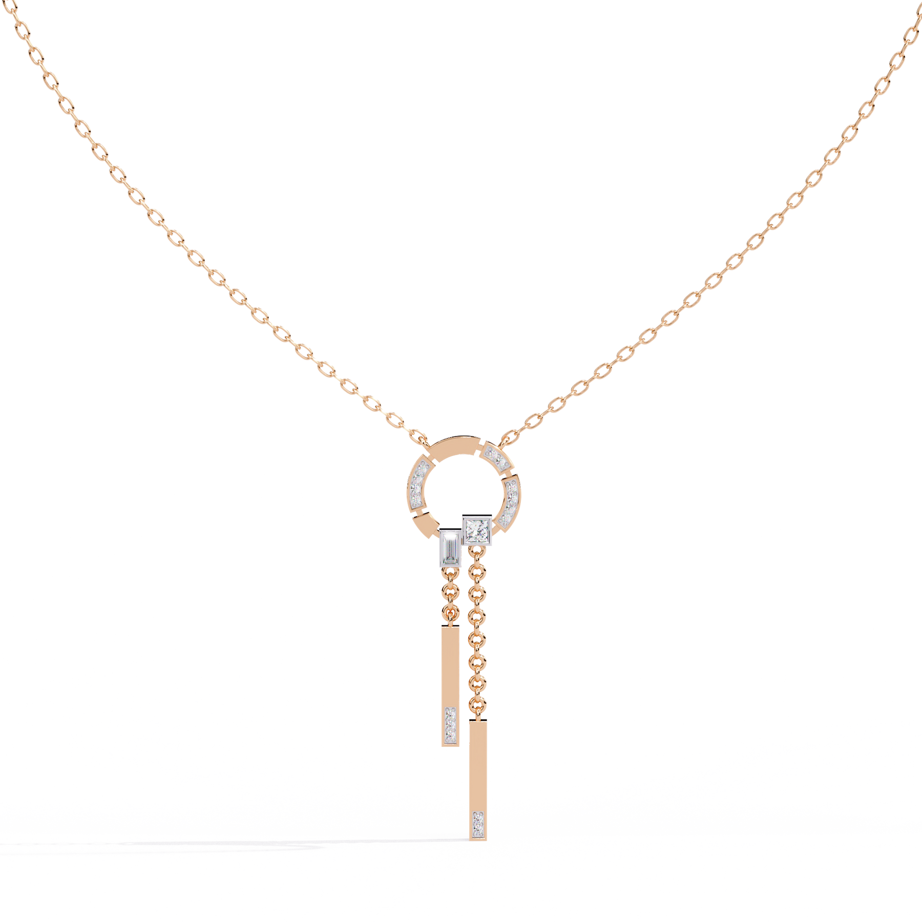 Adara Deco Drop Diamond Pendant – product view 12