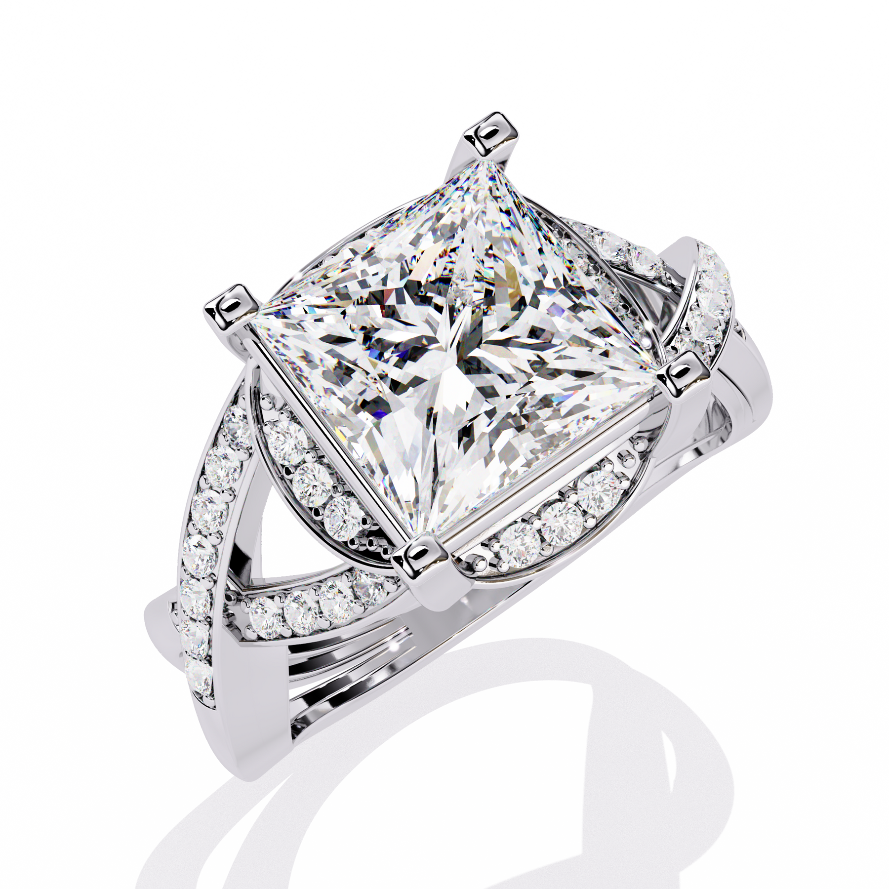 Celeste Emerald Halo Diamond Ring – LR14332