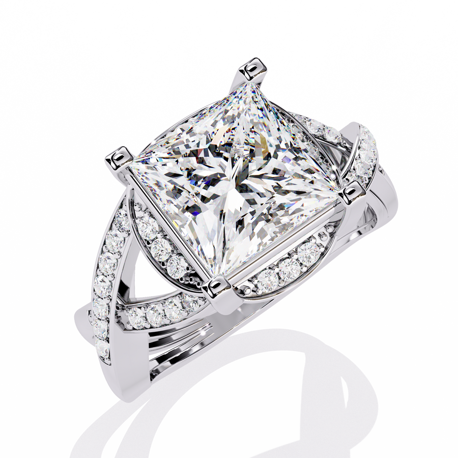 Celeste Emerald Halo Diamond Ring – LR14332