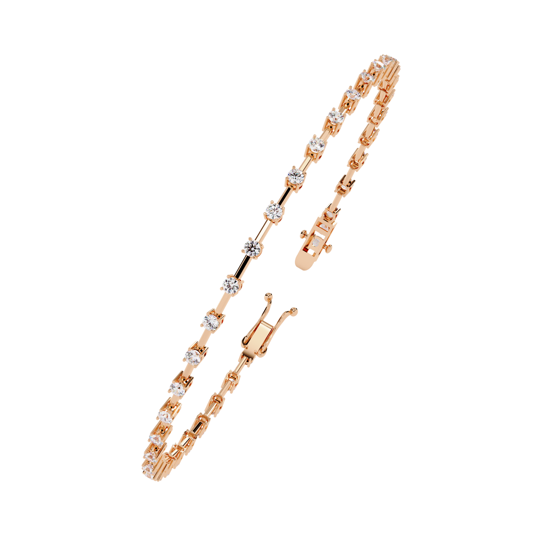 Elodie Éclat Diamond Tennis Bracelet – BR14069