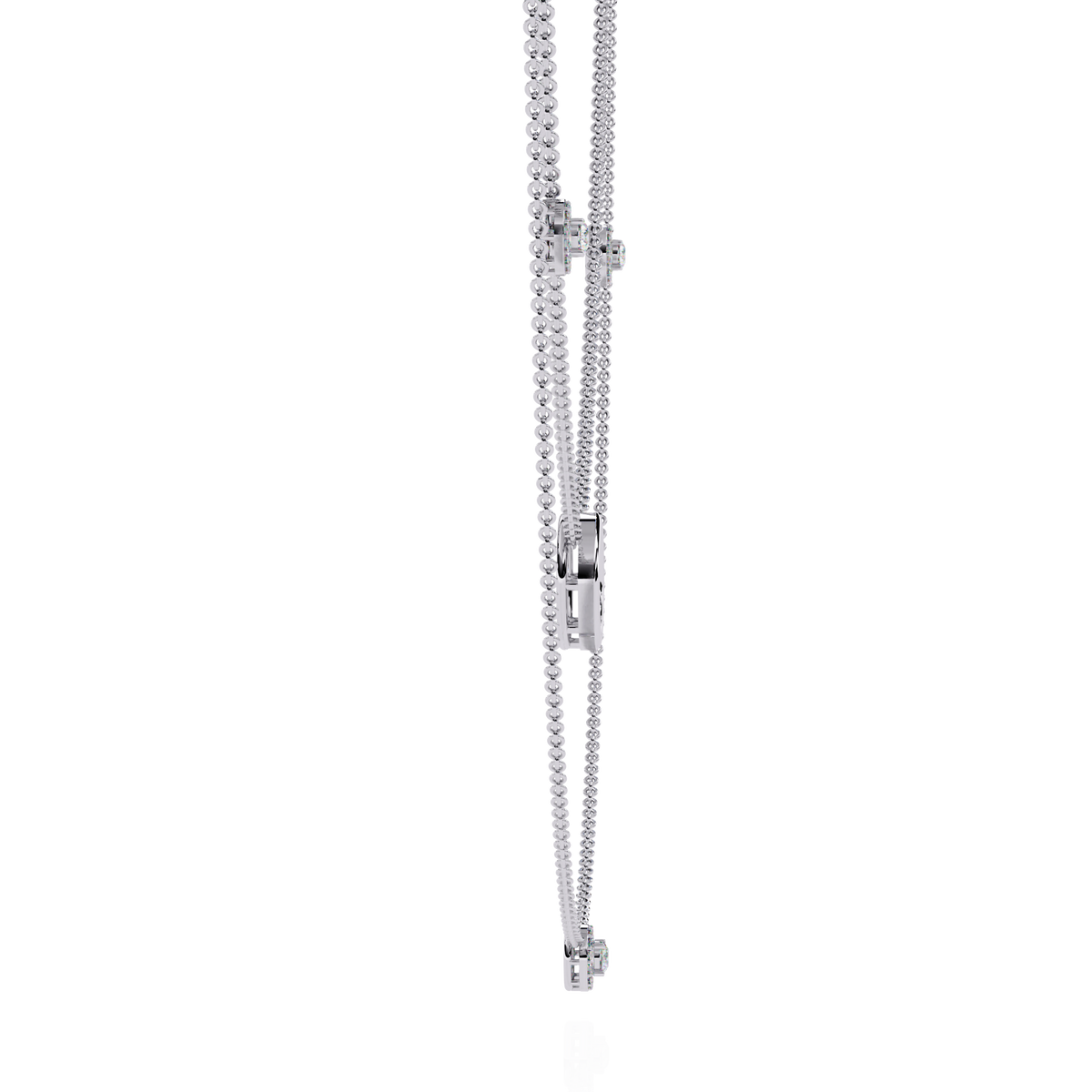 Aurelia Orbit Layered Diamond Necklace – product view 12