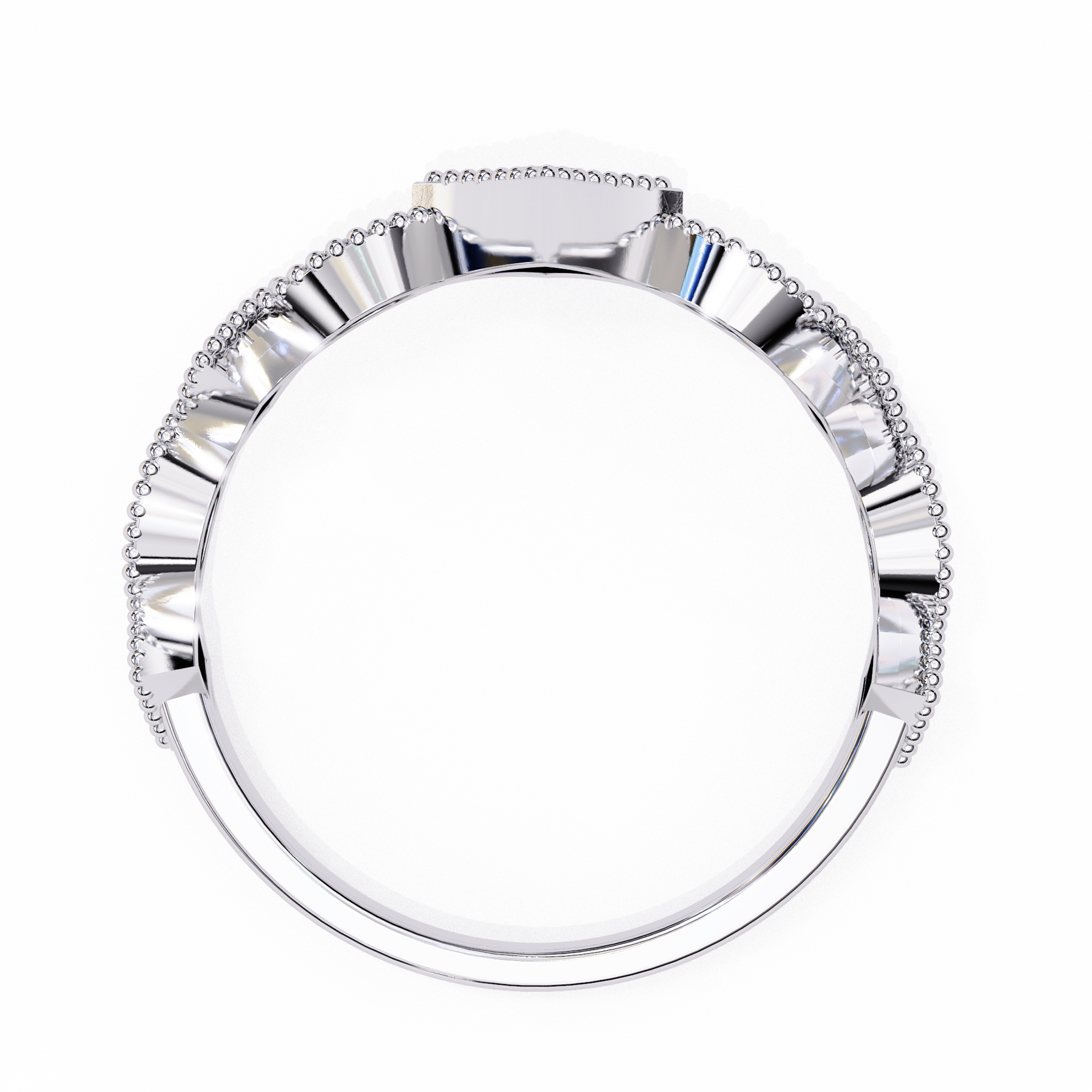 Solene Mosaic Diamond Band – product view 3