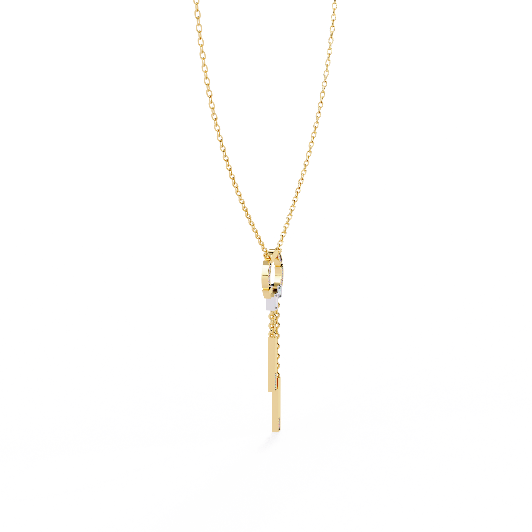 Adara Deco Drop Diamond Pendant – product view 8